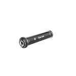 A black Box One 20mm Thru-Bolt Adjustable 105mm to 130mm bicycle stem with white text, ideal for a BMX racing setup, showcased on a plain white background.