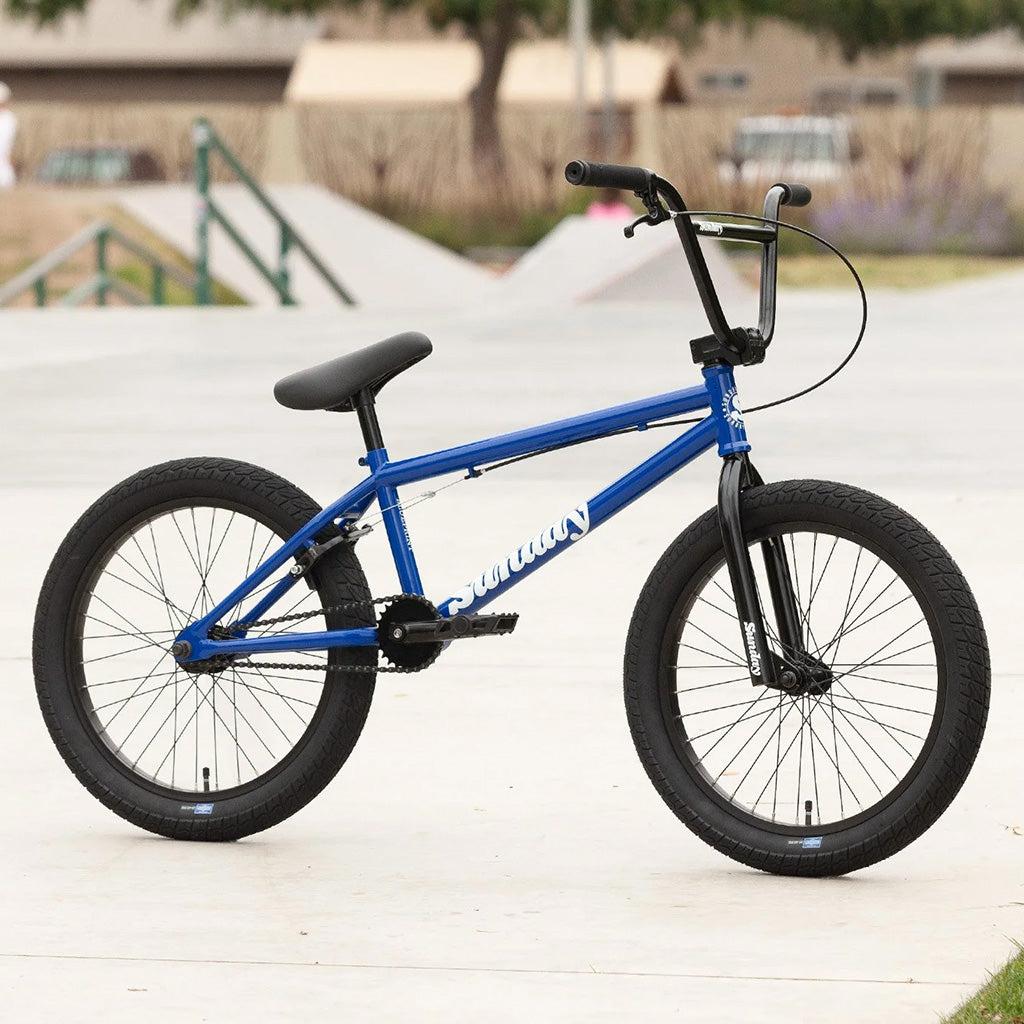 Blue bmx outlet bike