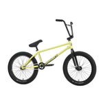 The 2025 Sunday Soundwave Special Bike is a yellow BMX bicycle featuring black handlebars, saddle, and tires. Adorned with the "Sunday" logo on the frame and constructed with premium Odyssey parts, this bike offers reliability and style, backed by the 41-Thermal Lifetime Warranty.