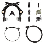 Alienation Vice Grip Brake features a high-quality brake assembly kit with CNC-crafted levers, cables, springs, and other components, all laid out on a white background.