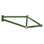 The S&M THD Street Frame, featuring a triangular design and heat-treated dropouts, is displayed on a white background, highlighting its robust street frame character.