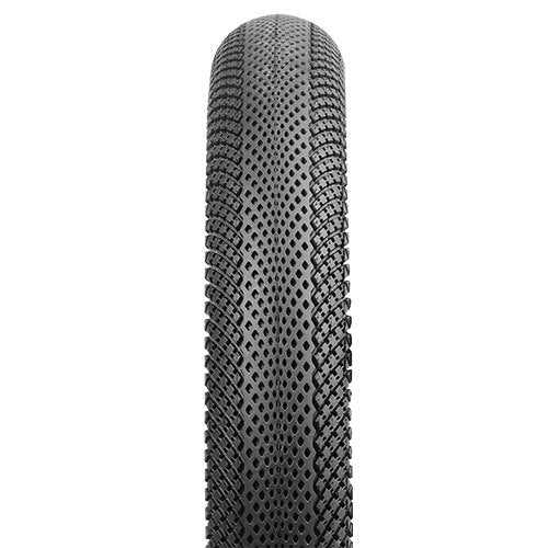 Detailed view of the Vee Speedster ST Tyre featuring a honeycomb traction pattern for enhanced grip.