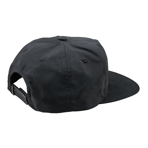 The TLD 25.1 Enjoy Unstructured Hat in black is shown from the back, featuring an adjustable strap.