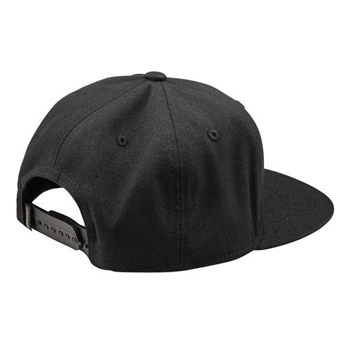 This TLD 25.1 Scholar Hat, a black snapback cap, exudes sophistication with its adjustable strap and classic button-top design.