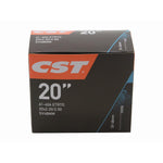 CST 20 Inch Tube / Schrader Valve (Car Valve), with specs 61-406 ETRTO, 20x2.2/2.5, SV48MM; ideal for your bike needs.