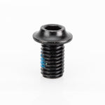 A black Defiant Sprocket Locator Bolt with a blue strip, suitable for use as a pedal or Locator Bolt.