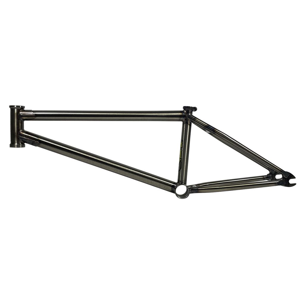 The S&M THD Street Frame is a steel BMX street frame with a glossy finish, revealing its entire structure including the head tube, ThermalX downtube, and heat-treated dropouts. The frame includes the top tube, downtube, seat tube, chainstays, and seat stays, all presented against a white background.