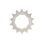 Close-up of a CNC machined Arise Echo Cog (Alloy) sprocket made from 7075-T6 Aluminium, featuring multiple teeth. Engraved details include specifications and prominently display the Shimano HyperGlide brand name.