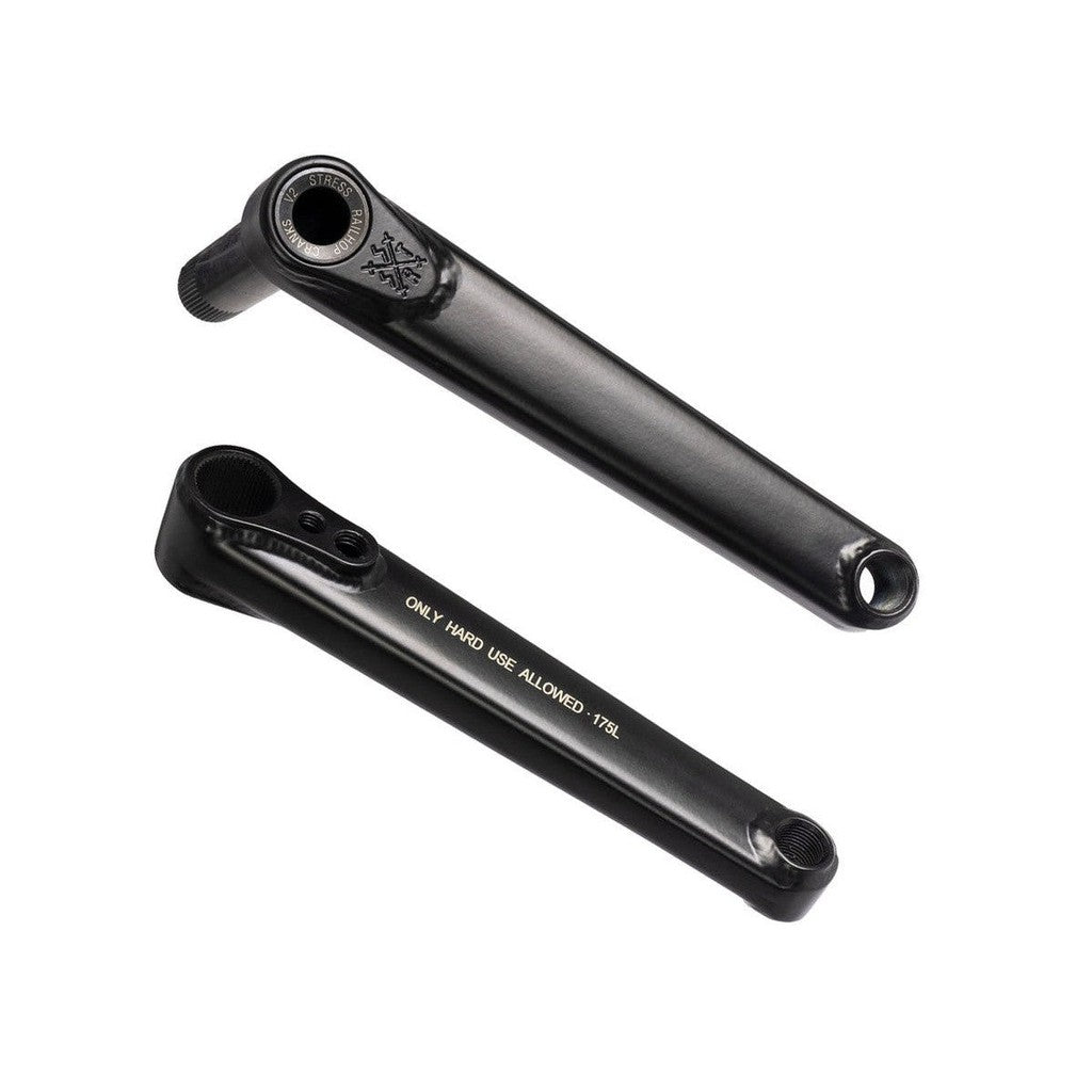 Stress BMX Railhop Cranks / Black / 175mm