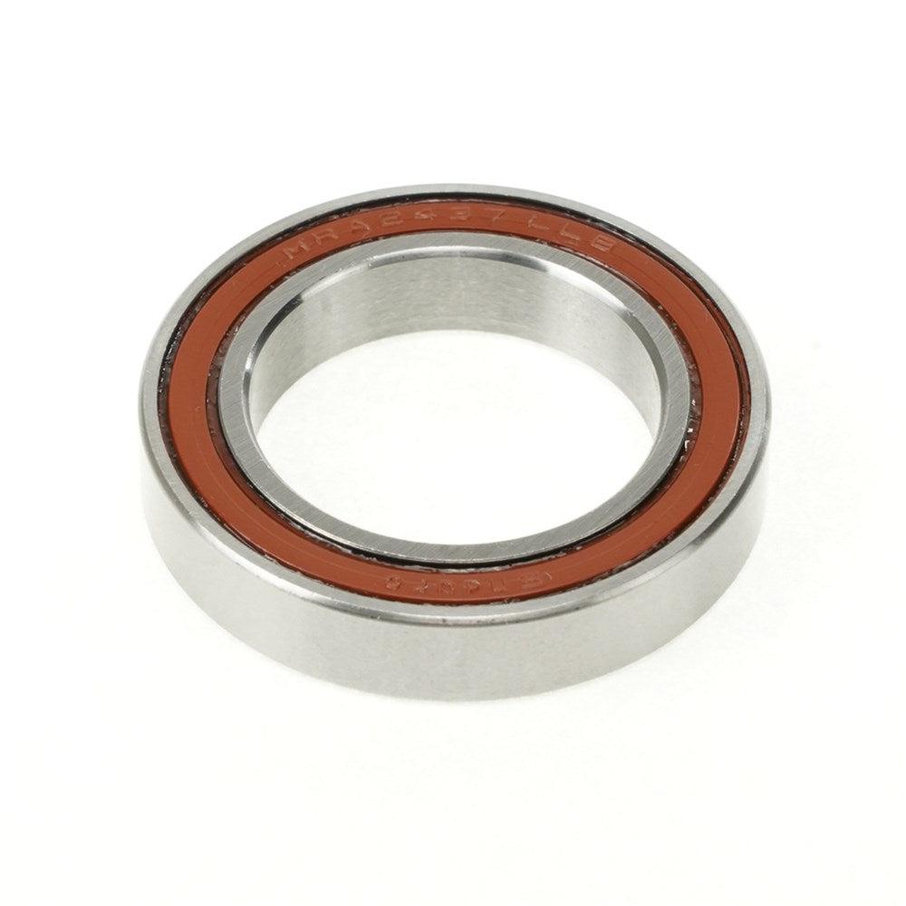 A Enduro A5 LLB Angular Sealed Bearing on a white background, lubricated with grease.