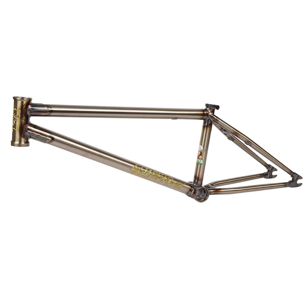 The metallic brown Fit Bike Co Sleeper (Ethan Corriere) Frame prominently features its logo and text on the side.