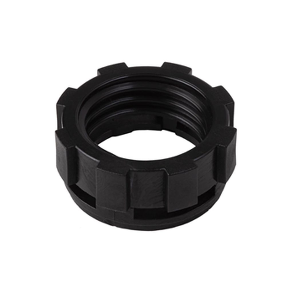 The Odyssey Clutch Pro Internal Slack Adjuster is a black threaded plastic ring with external notches, designed for use as a coupling or securing component.