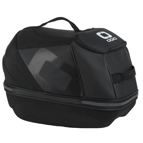 The Oneal ATS Case Bag is a black bag with a protective shell, top handle, zipper closure, side pocket, and features the OGIO logo on the side and top.