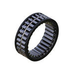 A metal cylindrical Onyx Sprag Clutch with parallel steel rollers, perfect for skateboard repair, housed in a circular cage.