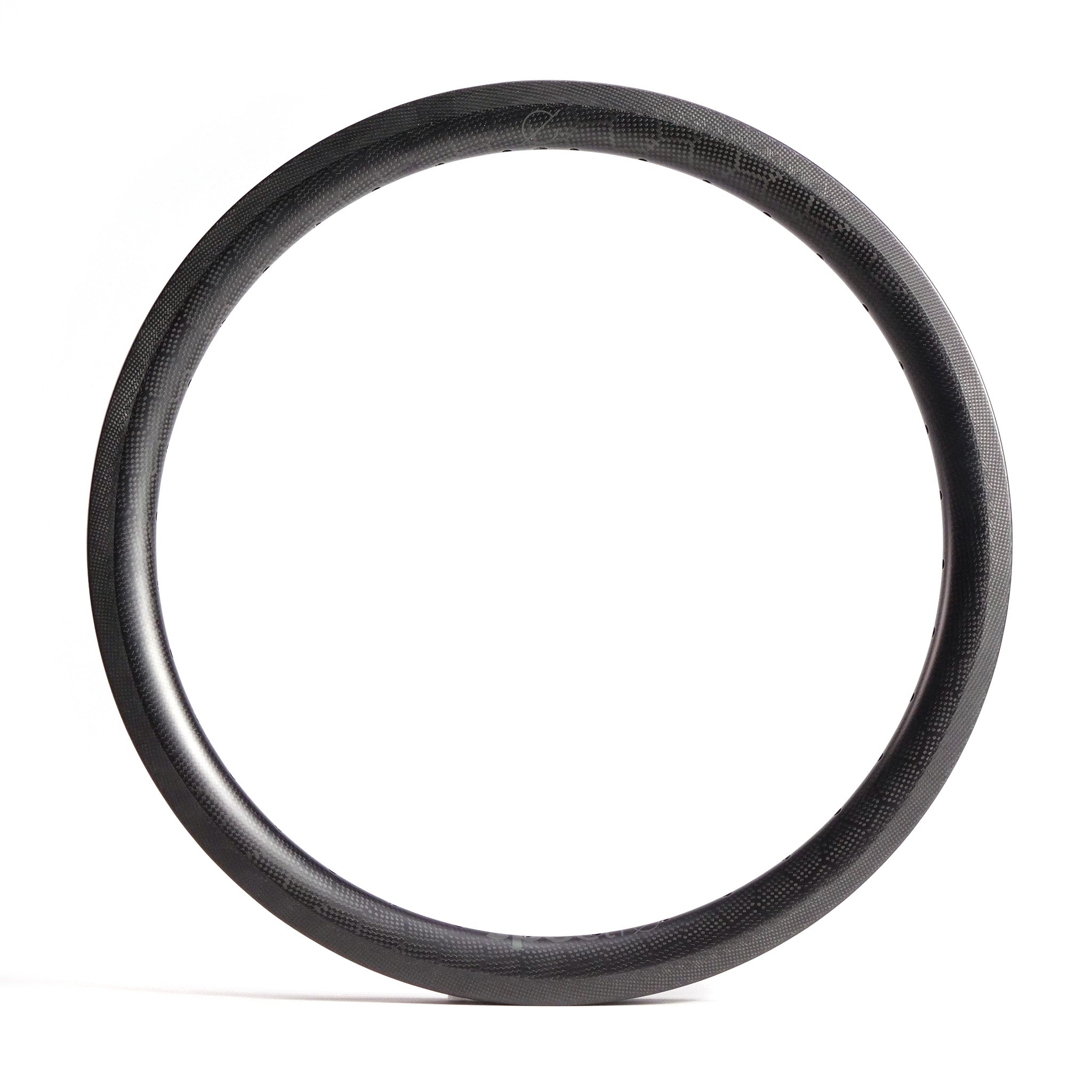 A Spectre V2 Carbon Fibre 20 Inch Brake Rim with a carbon fiber finish and 4D drilled holes, shown against a plain white background.