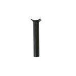 A stylish black Pivotal Seat Post 25.4 x 150mm, designed with a serrated top end for secure attachment.