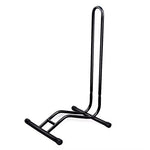 The QBP Bike Stand is a black, metal floor-standing bike rack featuring a curved loop design and a stable base.