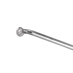 A stainless steel rod with a Replace Spoke and True/Tension Wheel.