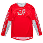 A red TLD Sprint Jersey Icon Race Red with the words Troy Lee Designs on it.