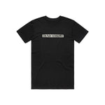 Dead Leisure Paper Block Logo T-Shirt / Black / M