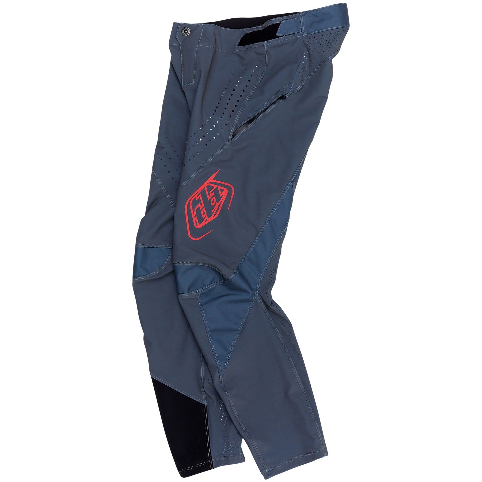 Introducing the TLD 25.1 Sprint Pant in Mono Steel Blue: sleek motocross pants featuring a bold design, enhanced knee and thigh protection, breathable fabric, and reinforced stitching. Perfect for high-octane races!.