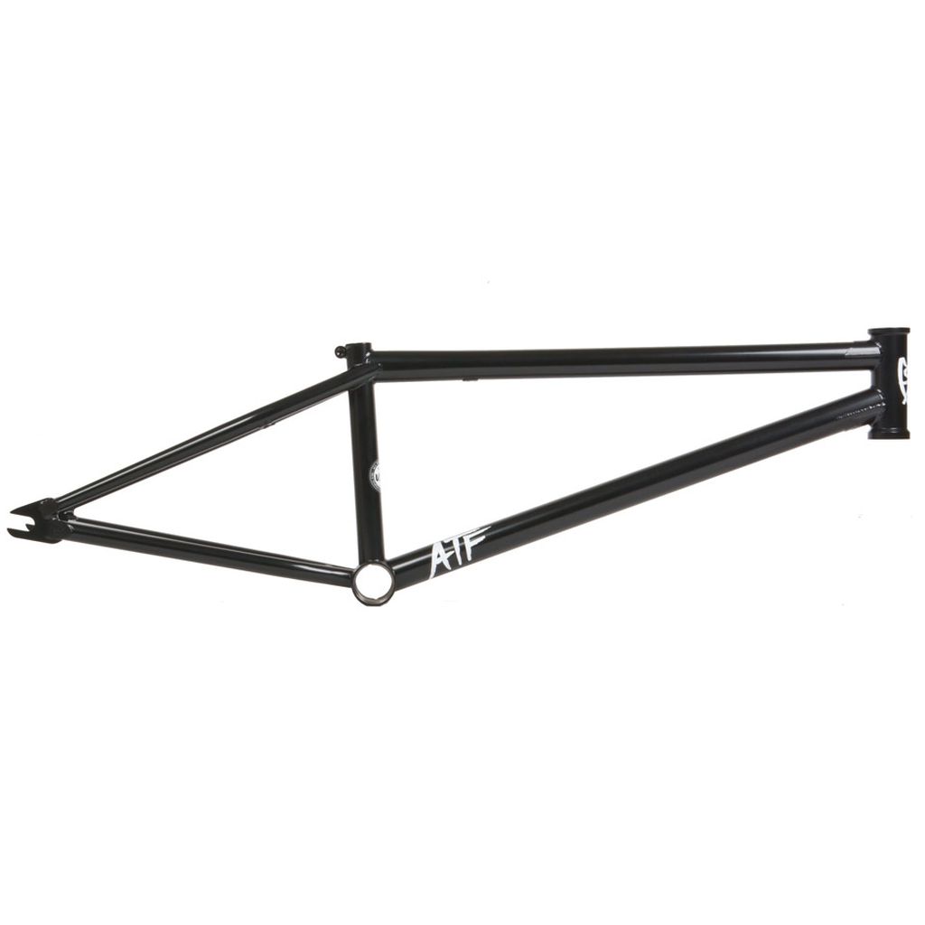 The S&M ATF 22 Inch Frame, featuring the iconic "ATF" lettering on its main tube, is showcased against a white background. It exemplifies USA-made craftsmanship and is specially designed for riders who prefer 22-inch wheels.