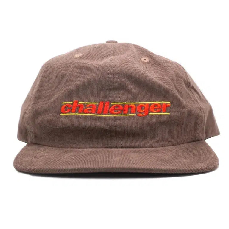 Limited edition Challenger Corduroy Hat with "BMX Challenger" embroidered in bold red and orange on the front.