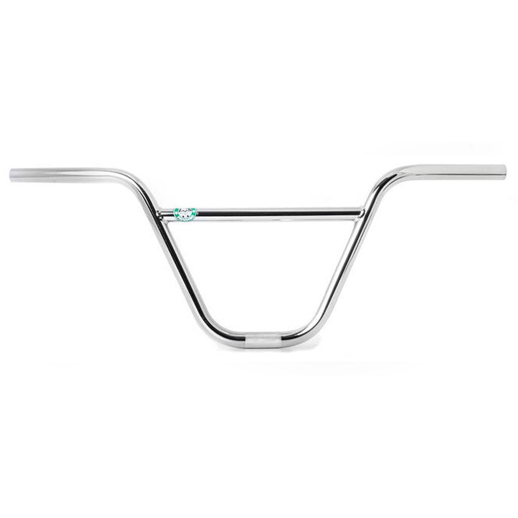 The Fiend Reynolds Bars feature durable chromoly tubing with a sleek chrome finish and an integrated crossbar, all set against a pristine white background.