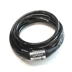 The Combination Cable Lock (1500mm) in black, with a secure combo of 2345, offers safety and peace of mind for your bike.