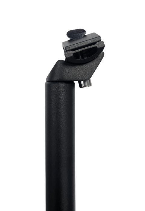 A Railed Seat Post, measuring 27.2 x 400mm, in black color with a clamp at the top.