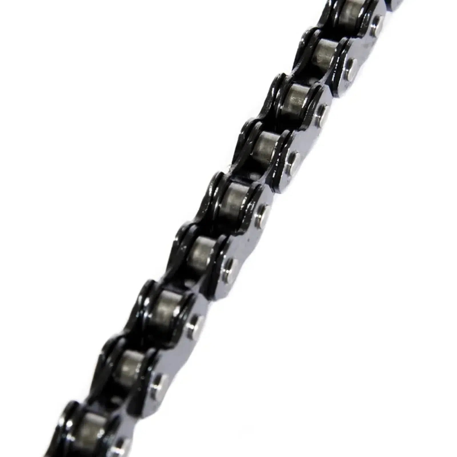 Close-up of a metallic Animal Hoder 710 Chain against a white background, highlighting the interlocking links.