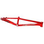 Crafted from hydroformed aluminium for enhanced style and lateral rigidity, the Inspyre Concorde V3 Pro L Frame comes in a red BMX race design, prominently displaying the "Inspyre" logo on its side.