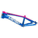 Meybo Holeshot Expert XL (2024.5) bike frame in blue and pink, featuring "PRO 21" with a stylized logo design.