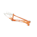 An orange Meybo 2023 HSX Frame Pro 21 with white branding and 6061 T-6 hydroformed tubing on a plain white background.