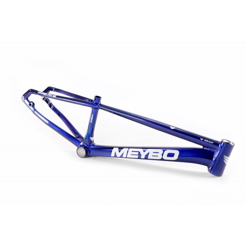 A blue Meybo 2024 HSX Expert frame with the word meybo on it.