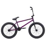 The Kink Williams 20 Inch Bike (2026) is a purple BMX with full Chromoly construction, a black seat, handlebars, and pedals, showcased on a white background.