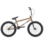 The Kink Launch 20 Inch Bike (2026) showcases Mission parts, with a stylish brown frame, black handlebars, seat, and tires on a crisp white background.