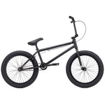 The Kink Whip XL 20 Inch Bike (2026) is a black BMX bike with a chromoly frame, thick tires, sturdy build, and handlebars—ideal for performing tricks with the precision of a Freecoaster hub.