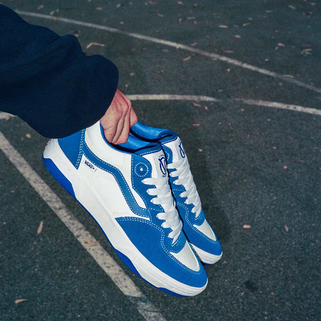 Blue and clearance white vans