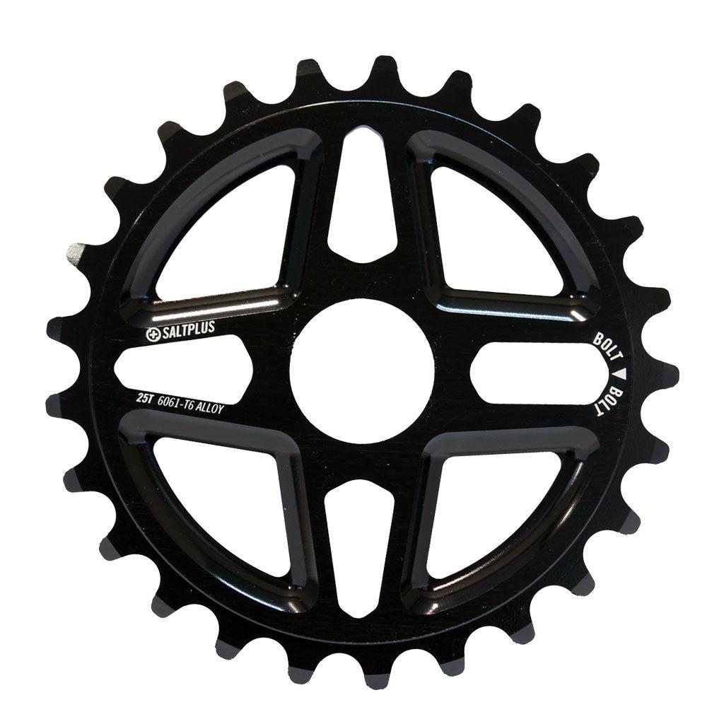 The SALTPLUS Center Front Sprocket features a five-point star design with 18 teeth. This CNC machined alloy component provides cyclists with both aesthetic appeal and exceptional performance, making it an ideal choice for those in search of a lightweight bicycle sprocket.