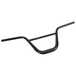 The SD-X Five Oversize Race Bar is a black BMX handlebar featuring a curved design, an oversized grip area, and crafted from CrMo bars for enhanced durability.