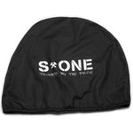 S-One Lifer Premium Helmet Bag with "STONE Trusted by the Pros" written in white text on the front, featuring a cozy fleece inner liner for added warmth.