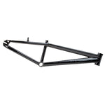 A glossy black metallic bicycle frame designed with an elongated triangular structure, featuring the precision and quality of Speedco 2024 M2 Expert Cruiser Frame.