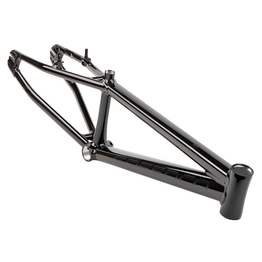 Speedco 2024 M2 Expert Cruiser Frame made of metal with a triangular structure and sleek design, viewed from an angle.