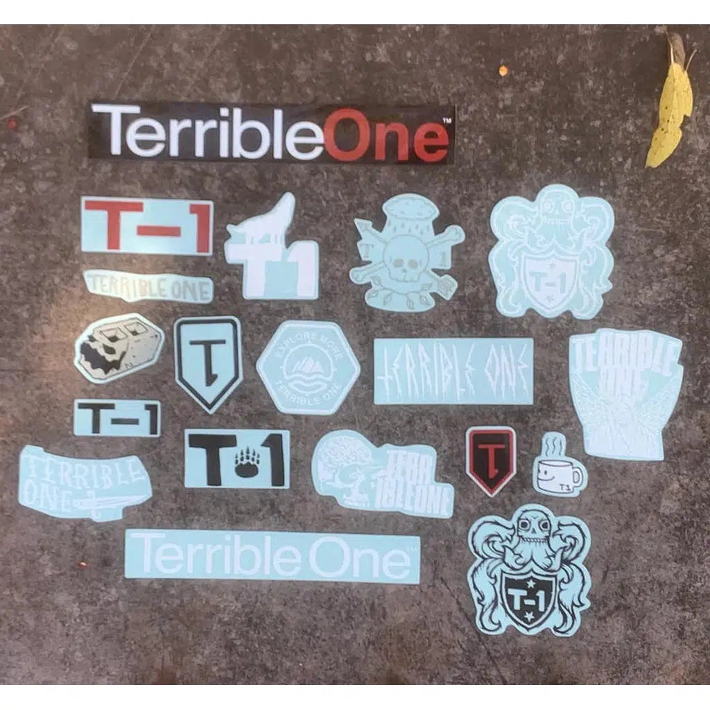 The Terrible One 2024 Sticker Pack features an array of lively designs and logos, all presented with T1 pride on a flat surface. Stick them anywhere to bring added personality wherever you go!