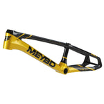 Image of a yellow and black Meybo 2025 Carbon HSX Expert Frame, model Pro 22, designed for the UCI circuit.