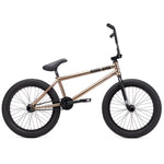 A BMX bike with a metallic bronze frame, black handlebars, and black wheels, shown in a side profile view. This sleek Kink Williams 20 Inch Bike captures the essence of Nathan Williams' signature style perfectly.