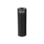 A cylindrical black Cult Butter Peg, similar to sleek BMX pegs, features "CULT" in bold white at the top and is available in 115mm or XL 120mm sizes.